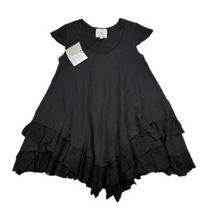 AREA Stars Short Sleeve Ruffle Baby Doll dress, NWT, XS